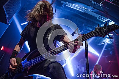 Zagreb, CROATIA - Mart 23, 2017: Children of Bodom, concert in T Editorial Stock Photo